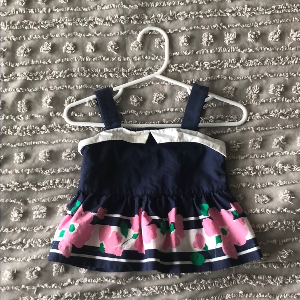 Janie and Jack Peplum top with flowers